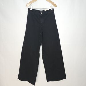 Women's Black Wide-Leg Jeans